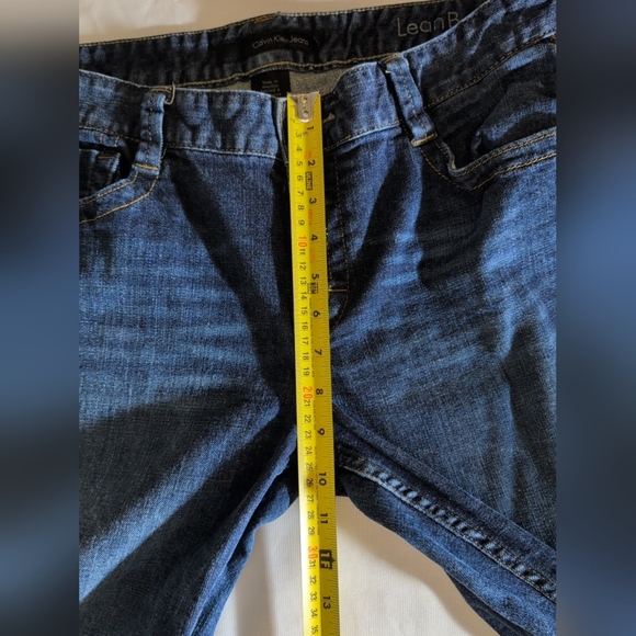 Calvin Klein Women Size 33/16 Dark Wash Low Rise Flap Pocket Lean Bootcut Jeans - Picture 10 of 10